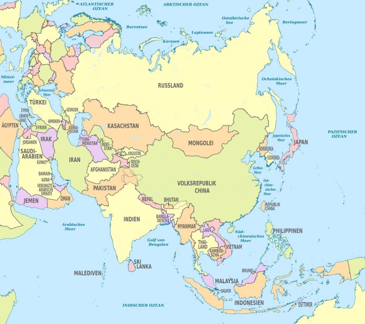 Västra Asien Karta | Karta Mellersta
