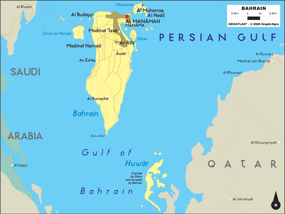 karta över Bahrain offline