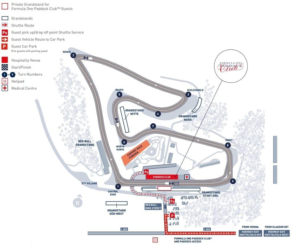 karta över Bahrain gp